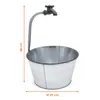 Metalleimer verzinkt mit Deko Wasserhahn - Größe: 48x29 Produktbild-Vorschau 2
