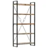 The Living Store Bücherregal 5 Fächer 90x30x180 cm Altholz Produktbild-Vorschau 2