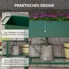 Outsunny Hochbeet mit Rädern und Regal Kräuterbeet Produktbild-Vorschau 5