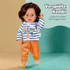 BABY born Outfit Palmen mit Hose und  gestreiftem Shirt mit Produktbild-Vorschau 3