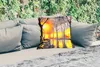 MuchoWow® Outdoor Kissen - Malerei - Bank - Wasser - Licht Produktbild-Vorschau 2