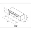 Porta TV AMBIT a 2 ante - Stile moderno - Grigio e bianco - Anteprima dell’immagine prodotto 11