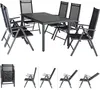 Salon de jardin aluminium Bern 6+1 anthracite table Voir les images du produit 1