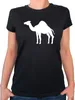Huuraa Damen T-Shirt Dromedar Kamel Silhouette XL Black Bio Produktbild-Vorschau 1