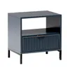 AX LIVING Table de nuit bleue avec tiroir Berlinette7 Voir les images du produit 1