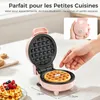 YASHE Mini gaufrier ABW59C, 550 W, plaque 10 cm, Voir les images du produit 3