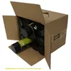 A cardboard box filled with spray cans. Produktbild-Vorschau