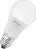 A white LED light bulb with a silver base, shown against a white background. Produktbild-Vorschau