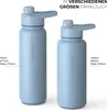 Trinkflasche Edelstahl 1L Thermoflasche Sport Gym Flasche Produktbild-Vorschau 5