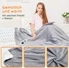 SELL! Grau Heizdecke 160x130cm, 10 Wärmestufen (25 °C bis Produktbild-Vorschau 6