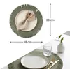 Platzset Boho Rund, Tischset Platzmatte Bast Esstisch, Produktbild-Vorschau 8