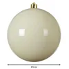 Unzerbrechliche Weihnachtskugel 14cm Weiß - Glänzend & Produktbild-Vorschau 2