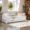 Homestyle4u Denní rozkládací postel 90x200 cm s podnoží Náhled obrázku produktu 1
