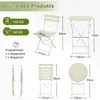 Set da balcone FCH 3 pezzi Tavolo rotondo con 2 sedie, set Anteprima dell’immagine prodotto 2
