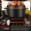 KESSER® Dutch Oven Set BBQ Feuertopf Schmortopf, Gusseisen Produktbild-Vorschau 8