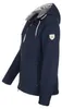 Dry Fashion Damen Fleecejacke Norden - Kapuzenjacke Navy, Produktbild-Vorschau 3