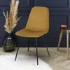 Lot de 4 Chaises - HOME DECO FACTORY - Gulia - Velours - Voir les images du produit 9