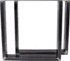 1 Paar Tischgestell Tischbeine 70x72 cm, Anthrazit Produktbild-Vorschau 1