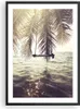Gerahmtes Poster - Schwarzer Rahmen - Meer Palme Wasser - Produktbild-Vorschau 1