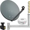 PremiumX SAT Anlage 80cm Antenne Quad LNB 50m Kabel Produktbild-Vorschau 1