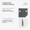 Blumfeldt radiateur infrarouge mural 700 W – IP44, WiFi, Voir les images du produit 6