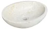 Lendo Online Washbasin Marble 40x30x12 cm Cream Oval Anteprima dell’immagine prodotto 4