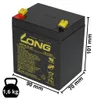 Agm Blei Akku Batterie 12V 4,5Ah + Ladegerät Produktbild-Vorschau 2
