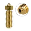 A 3D printer extruder nozzle kit is shown against a white background, with a close-up inset of the nozzle's threaded end. Podgląd zdjęcia produktu