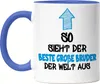 So sieht der beste Große Bruder der Welt aus Tasse Blau Produktbild-Vorschau 1