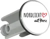 Huuraa Waschbeckenstöpsel Nordlicht mit Herz 4cm Produktbild-Vorschau 1