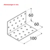 Montagewinkel. KM 6, 60x60x100 - Packung mit 1 Stück Produktbild-Vorschau 2