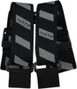 A pair of black suspenders with gray diagonal stripes and the Rukka logo printed on them. Náhľad obrázku produktu