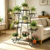 Kovový stojan na květiny 9 pater 90×22×121,5 cm – regál na Náhled obrázku produktu 6