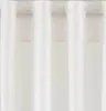 A close-up view of white curtains with visible pleats and loops. Produktbild-Vorschau