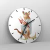 Wanduhr - Rund - Glasuhr - Känguru Mama Kind - 40x40cm - Produktbild-Vorschau 4