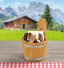 Kesper 69294 -- 8er Set Besteckbehälter aus Holz H=20 D=14 Produktbild-Vorschau 2