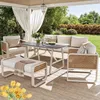 Gartenlounge-Set für 6-7 Personen–Rattan Sitzgruppe in Produktbild-Vorschau 2