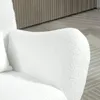 HOMCOM Schaukelstuhl Schaukelsessel mit Teddystoff-Optik, Produktbild-Vorschau 9