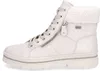 A white women's boot is shown from the side against a white background. Produktbild-Vorschau
