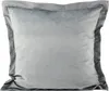 2-Set SAMT KISSENBEZUG mit Stehsaum 40x40cm ASCHGRAU Produktbild-Vorschau 1