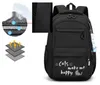Schulrucksack Jungen Mädchen Schwarz - Wasserdicht Produktbild-Vorschau 4