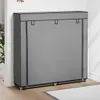 vidaXL Szafka na buty z pokrywą Szara 115 x 28 x 110 cm Podgląd zdjęcia produktu 1