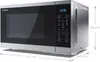 SHARP YC-MS252AE-S Mikrowelle, 900W, 11 Leistungsstufen, Produktbild-Vorschau 4