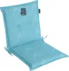 A light blue chair cushion with a leaf pattern, shown from a slightly elevated angle against a white background. Produktbild-Vorschau