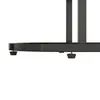 A close-up view of the base of a black metal furniture frame, showing the feet. Náhľad obrázku produktu