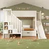 MODFU Etagenbett 90x200 Kinderbett mit Rutsche Produktbild-Vorschau 2