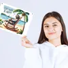 Faultier am Strand Metallschild XL in 21x28 cm mit Spruch Produktbild-Vorschau 3