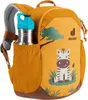 A children's backpack with a zebra graphic and a water bottle in the side pocket. Podgląd zdjęcia produktu