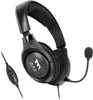 A black gaming headset with a microphone is shown against a white background. Produktbild-Vorschau