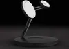 A black wireless charger with two charging pads against a black background. Produktbild-Vorschau